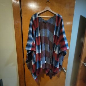 Joseph A women's cardigan Aztec duster wrap jacket OS